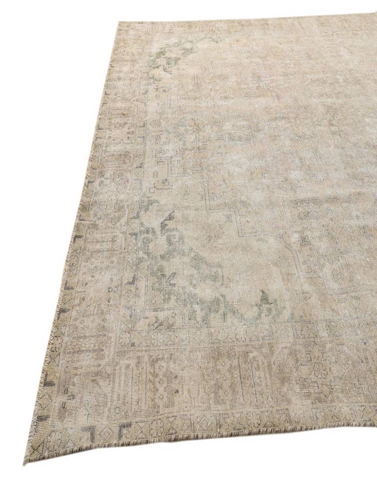 Detail image of 9' 8 x 12' 9  Hand Knotted Ultra Vintage Persian Wool Rug