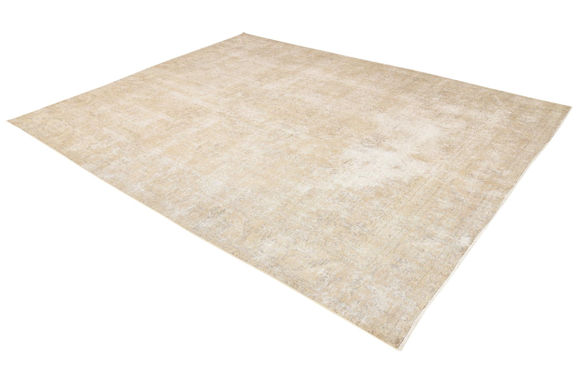 9' 7 x 12' 5 Hand Knotted Ultra Vintage Persian Wool Rug
