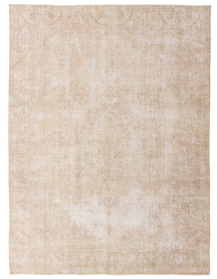 Detail image of 9' 7 x 12' 5 Hand Knotted Ultra Vintage Persian Wool Rug