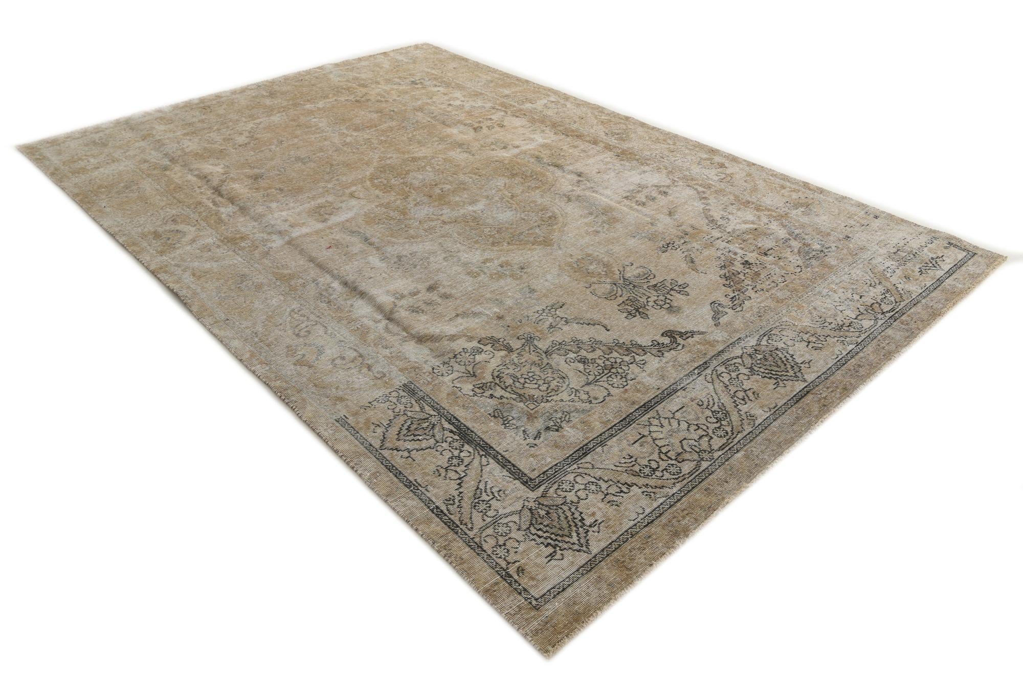 7' 6 x 11' 5 Hand Knotted Ultra Vintage Persian Wool Rug