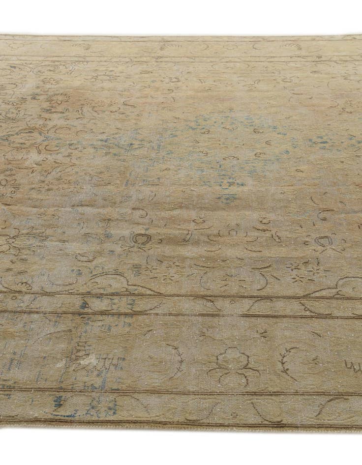 Detail image of 9' 6 x 13'  Hand Knotted Ultra Vintage Persian Wool Rug