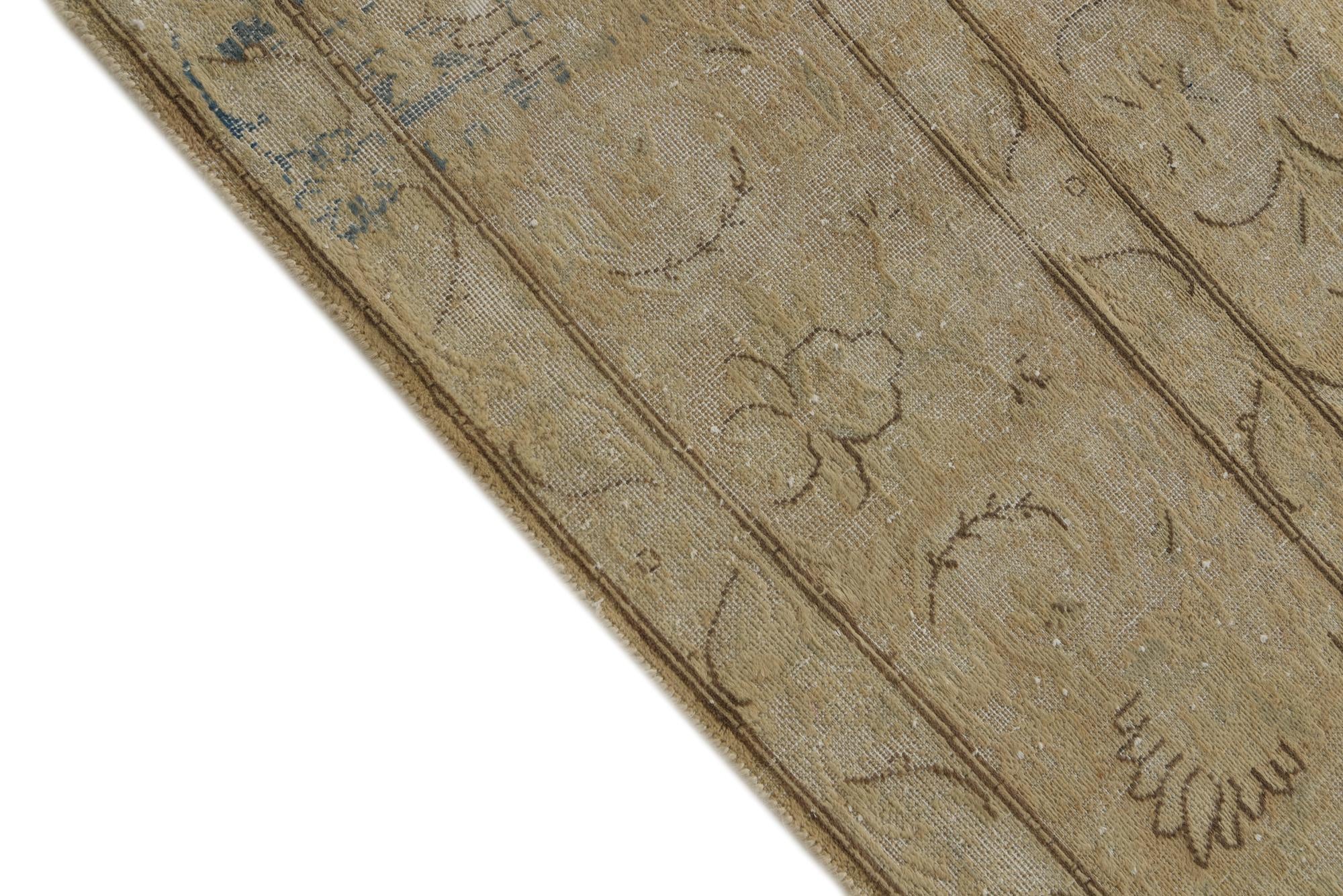 9' 6 x 13' Hand Knotted Ultra Vintage Persian Wool Rug