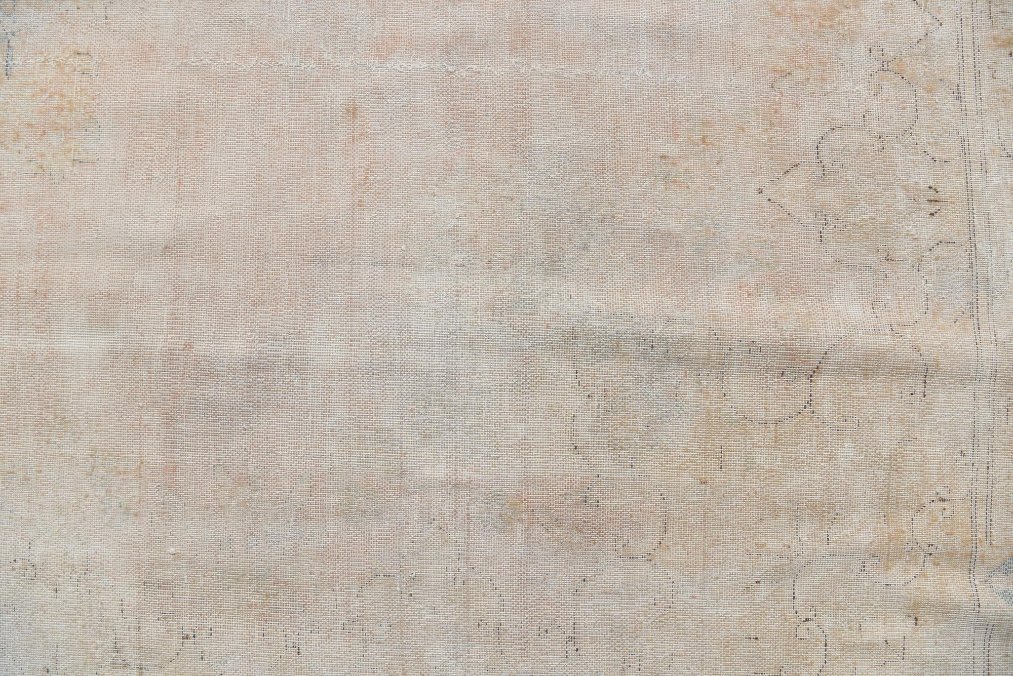 9' 8 x 12' 6 Hand Knotted Ultra Vintage Persian Wool Rug