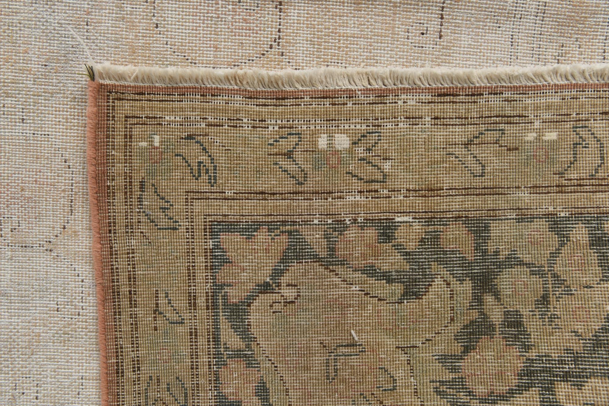 9' 8 x 12' 6 Hand Knotted Ultra Vintage Persian Wool Rug