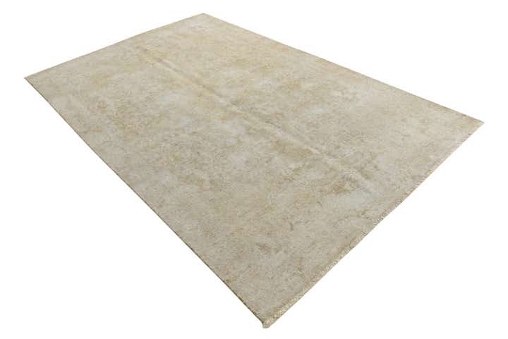 6' x 9' 4 Hand Knotted Ultra Vintage Persian Wool Rug