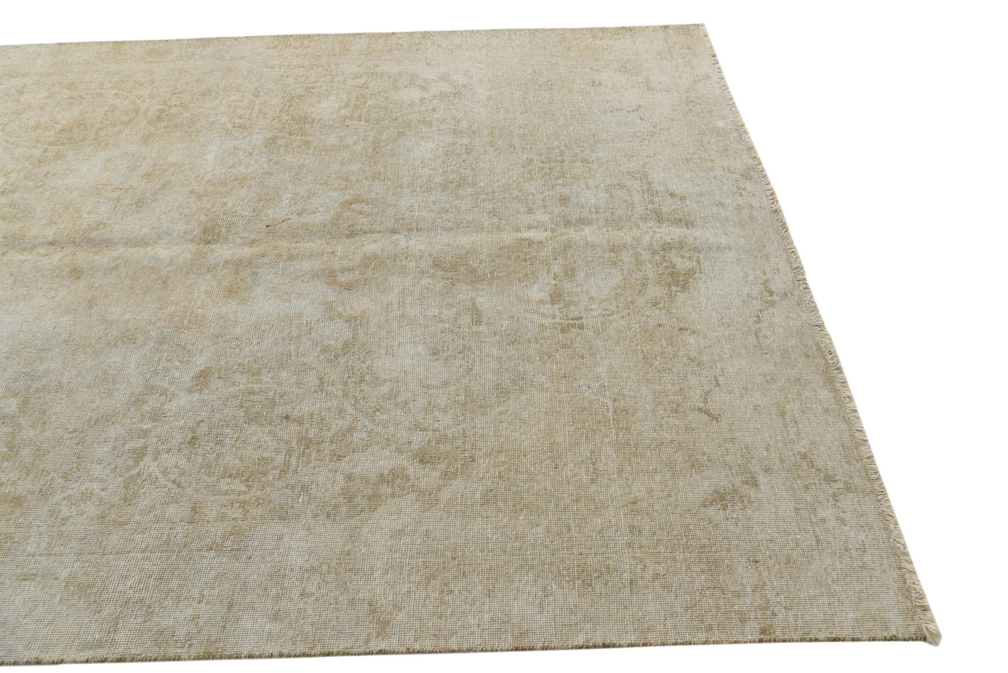 6' x 9' 4 Hand Knotted Ultra Vintage Persian Wool Rug