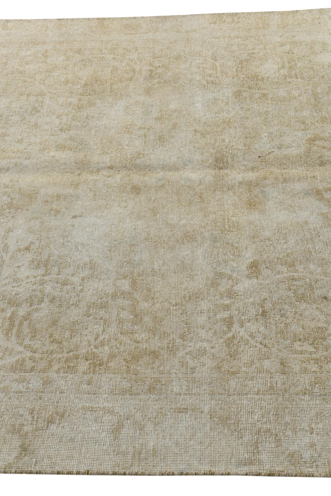 6' x 9' 4 Hand Knotted Ultra Vintage Persian Wool Rug