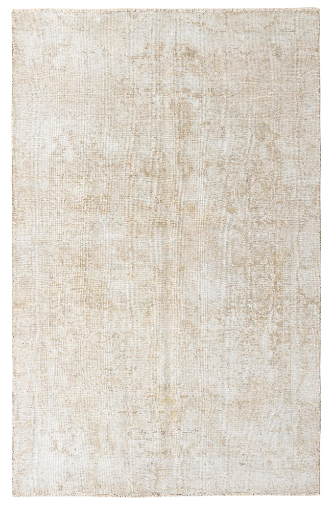 6' x 9' 4 Hand Knotted Ultra Vintage Persian Wool Rug