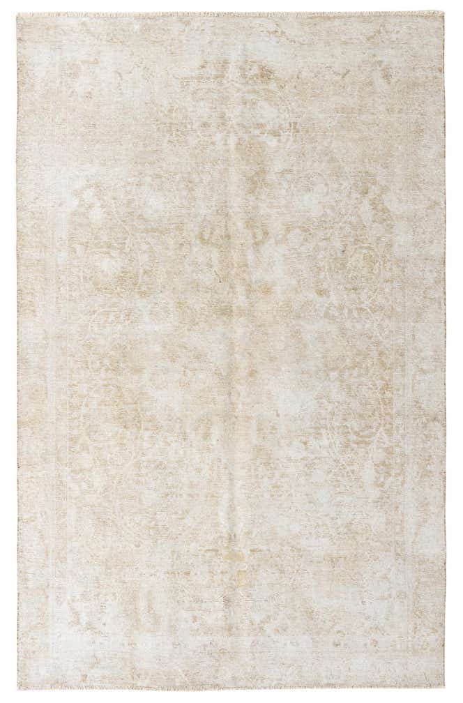 6' x 9' 4 Hand Knotted Ultra Vintage Persian Wool Rug
