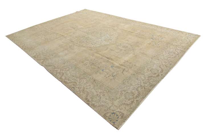 9' 2 x 12' 3 Hand Knotted Ultra Vintage Persian Wool Rug