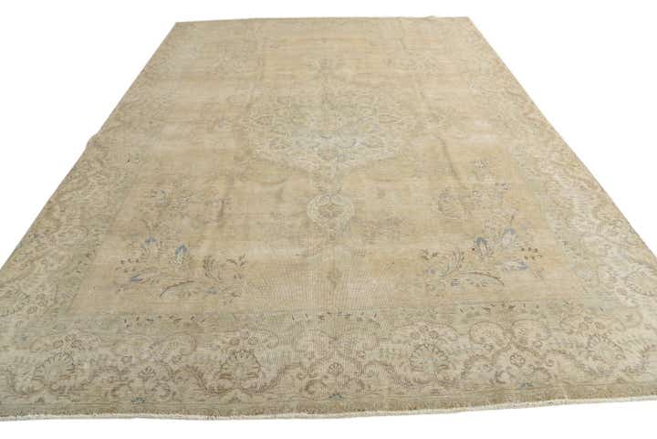 9' 2 x 12' 3 Hand Knotted Ultra Vintage Persian Wool Rug