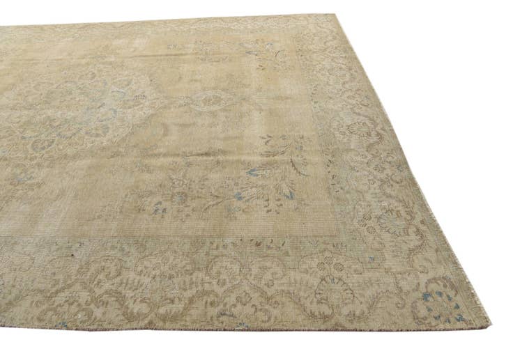 Detail image of 9' 2 x 12' 3 Hand Knotted Ultra Vintage Persian Wool Rug