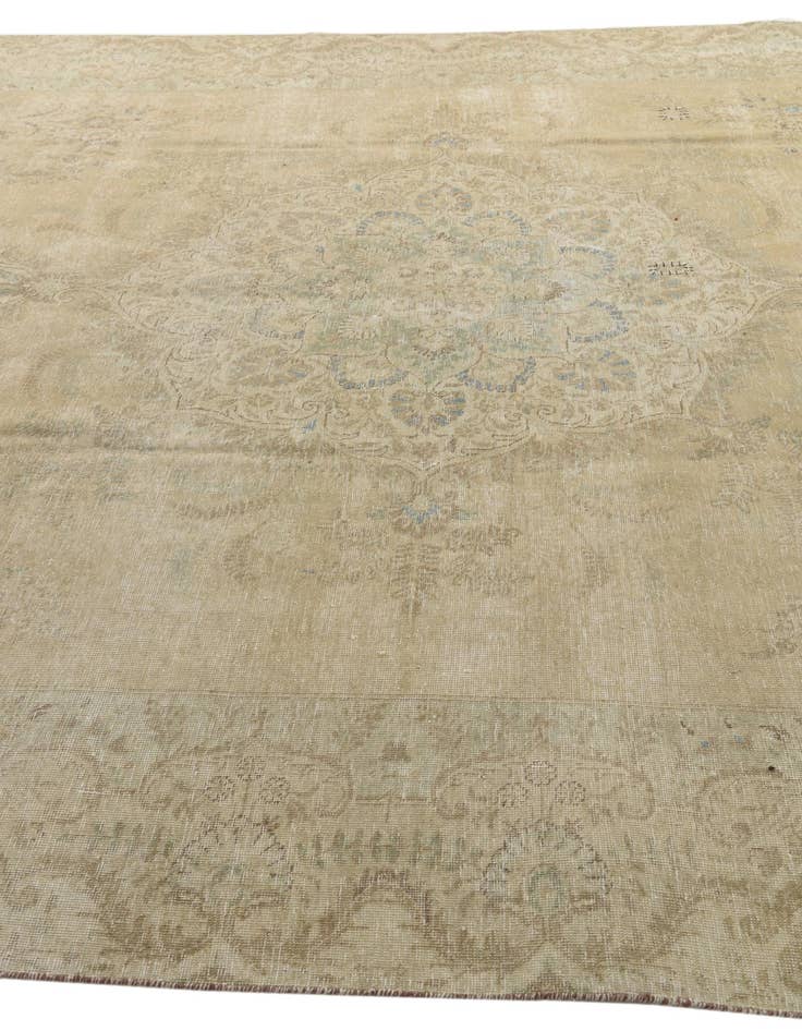 Detail image of 9' 2 x 12' 3  Hand Knotted Ultra Vintage Persian Wool Rug