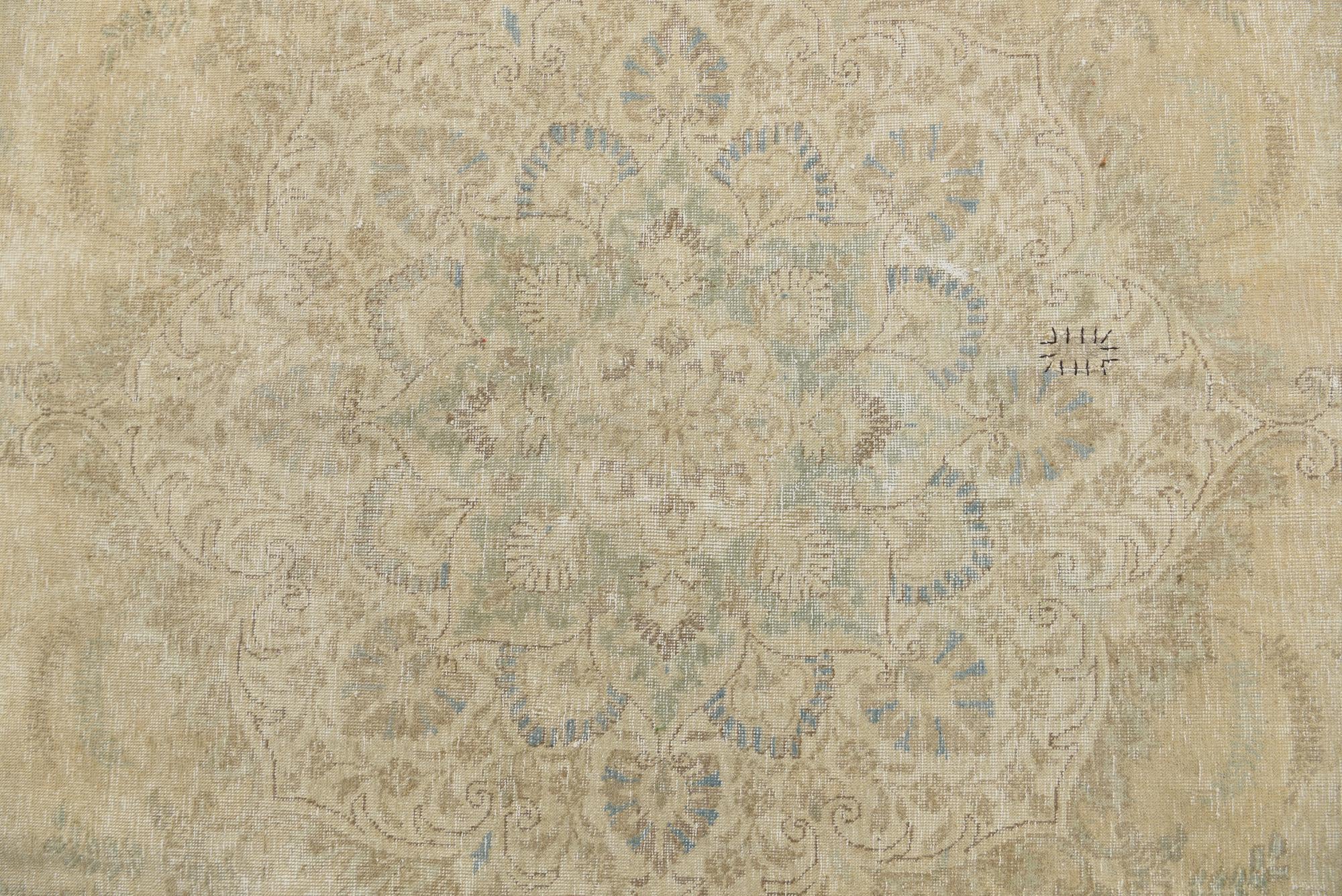 9' 2 x 12' 3 Hand Knotted Ultra Vintage Persian Wool Rug