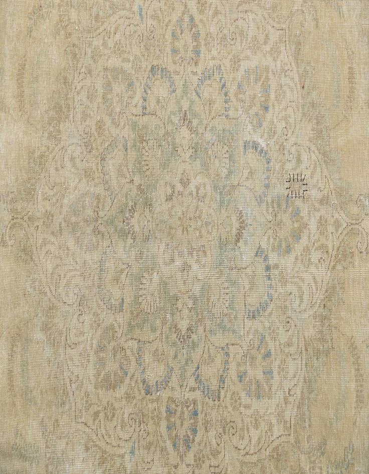Detail image of 9' 2 x 12' 3  Hand Knotted Ultra Vintage Persian Wool Rug