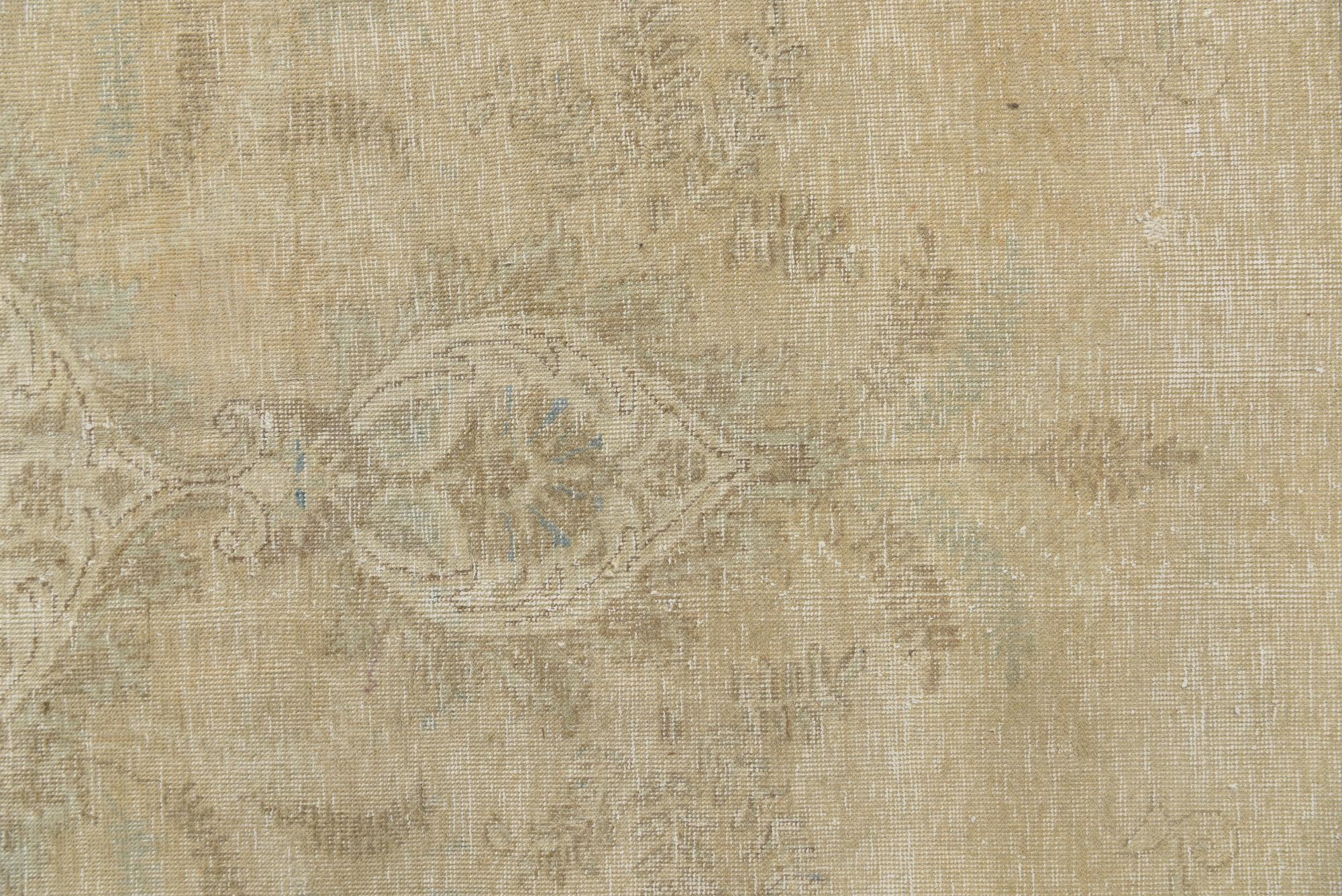 9' 2 x 12' 3 Hand Knotted Ultra Vintage Persian Wool Rug