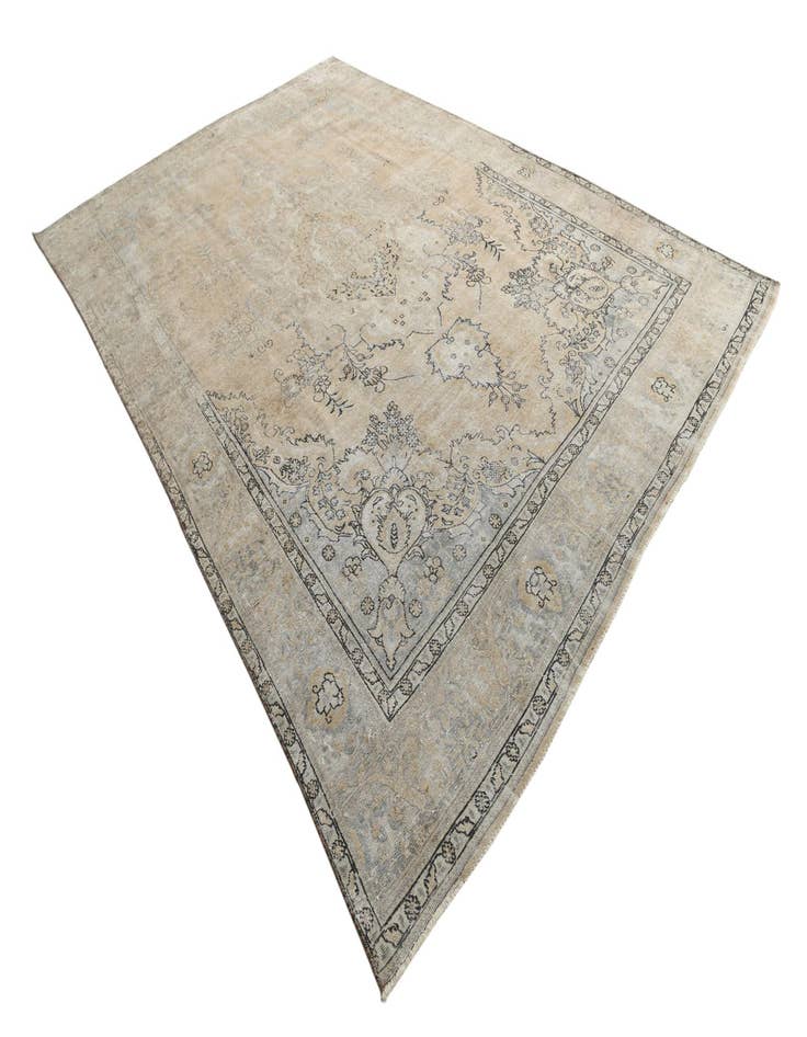 Detail image of 9' 1 x 13' 7  Hand Knotted Ultra Vintage Persian Wool Rug