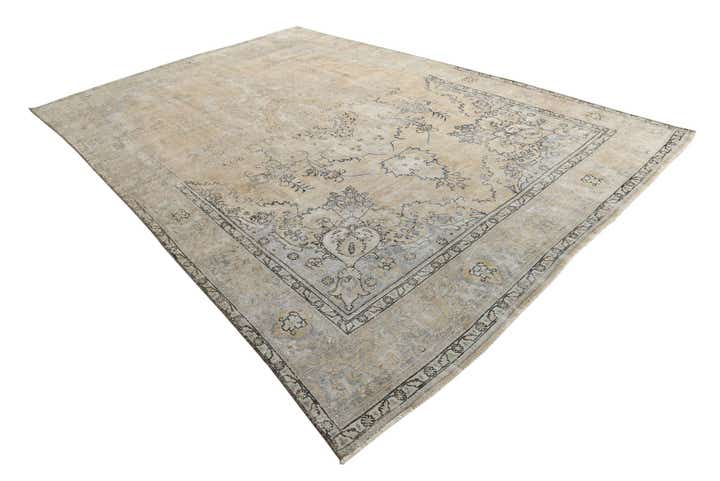 9' 1 x 13' 7 Hand Knotted Ultra Vintage Persian Wool Rug