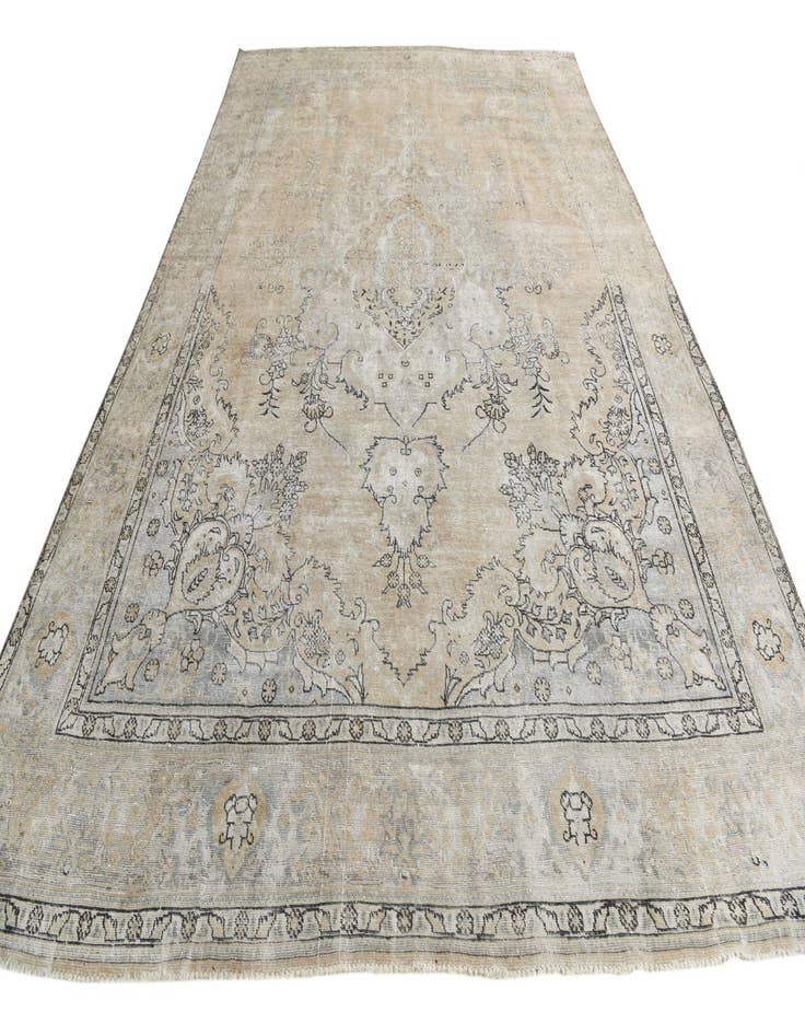 Detail image of 9' 1 x 13' 7  Hand Knotted Ultra Vintage Persian Wool Rug