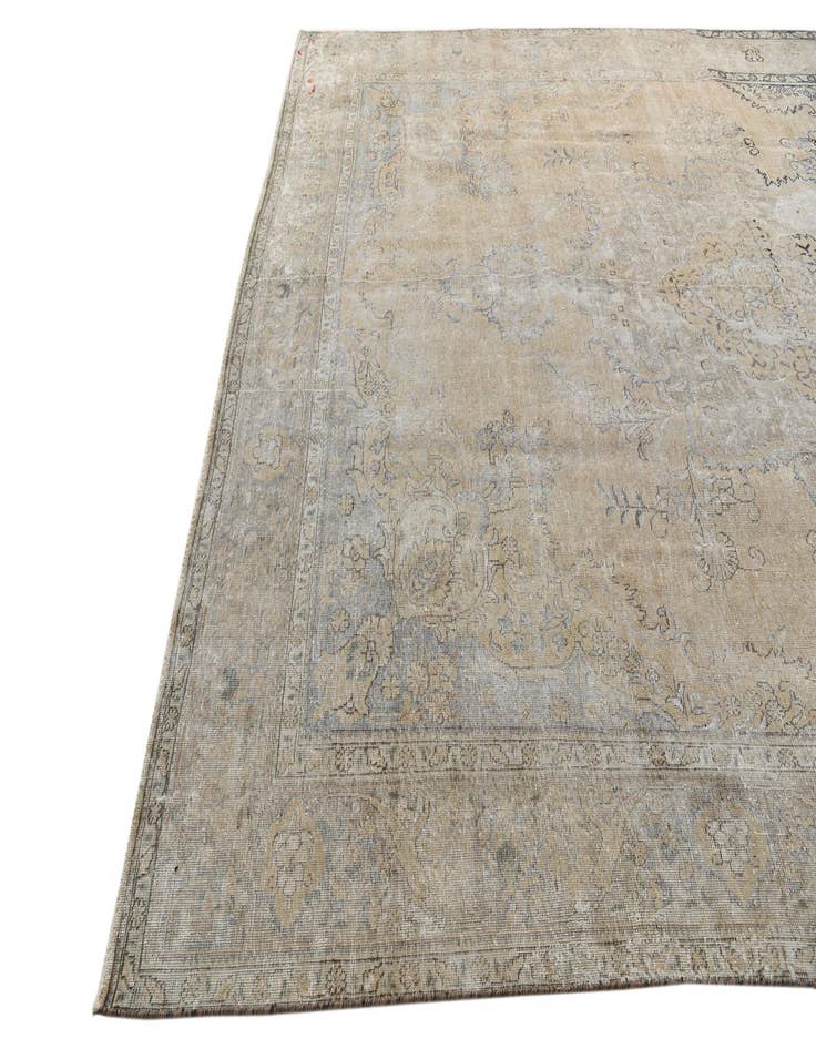 Detail image of 9' 1 x 13' 7  Hand Knotted Ultra Vintage Persian Wool Rug