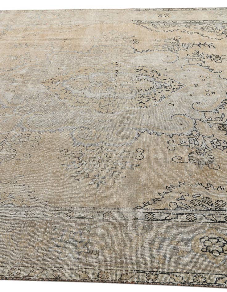 Detail image of 9' 1 x 13' 7  Hand Knotted Ultra Vintage Persian Wool Rug