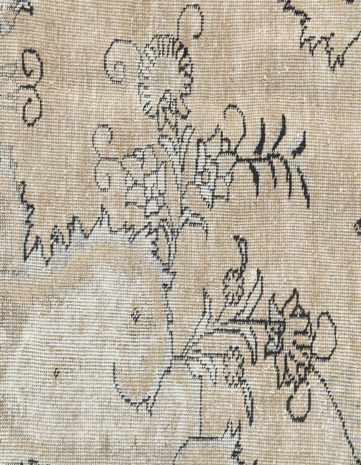 Detail image of 9' 1 x 13' 7  Hand Knotted Ultra Vintage Persian Wool Rug