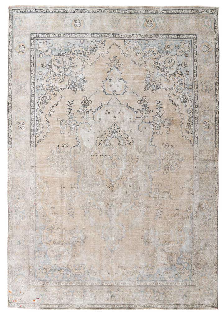 9' 1 x 13' 7 Hand Knotted Ultra Vintage Persian Wool Rug