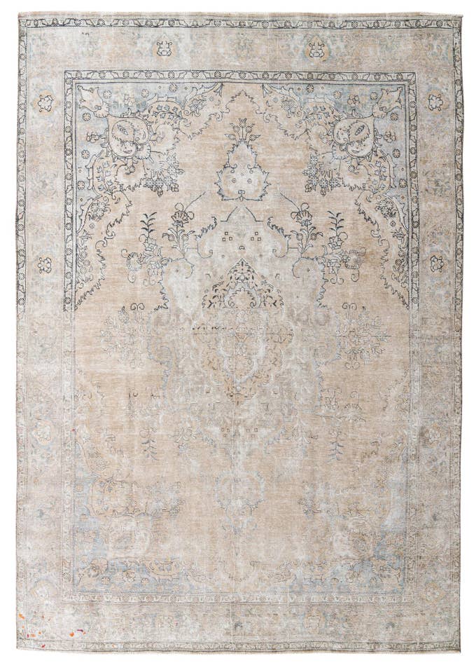 Detail image of 9' 1 x 13' 7 Hand Knotted Ultra Vintage Persian Wool Rug