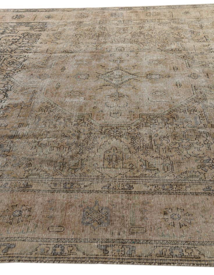 Detail image of 9' 9 x 12' 9  Hand Knotted Ultra Vintage Persian Wool Rug