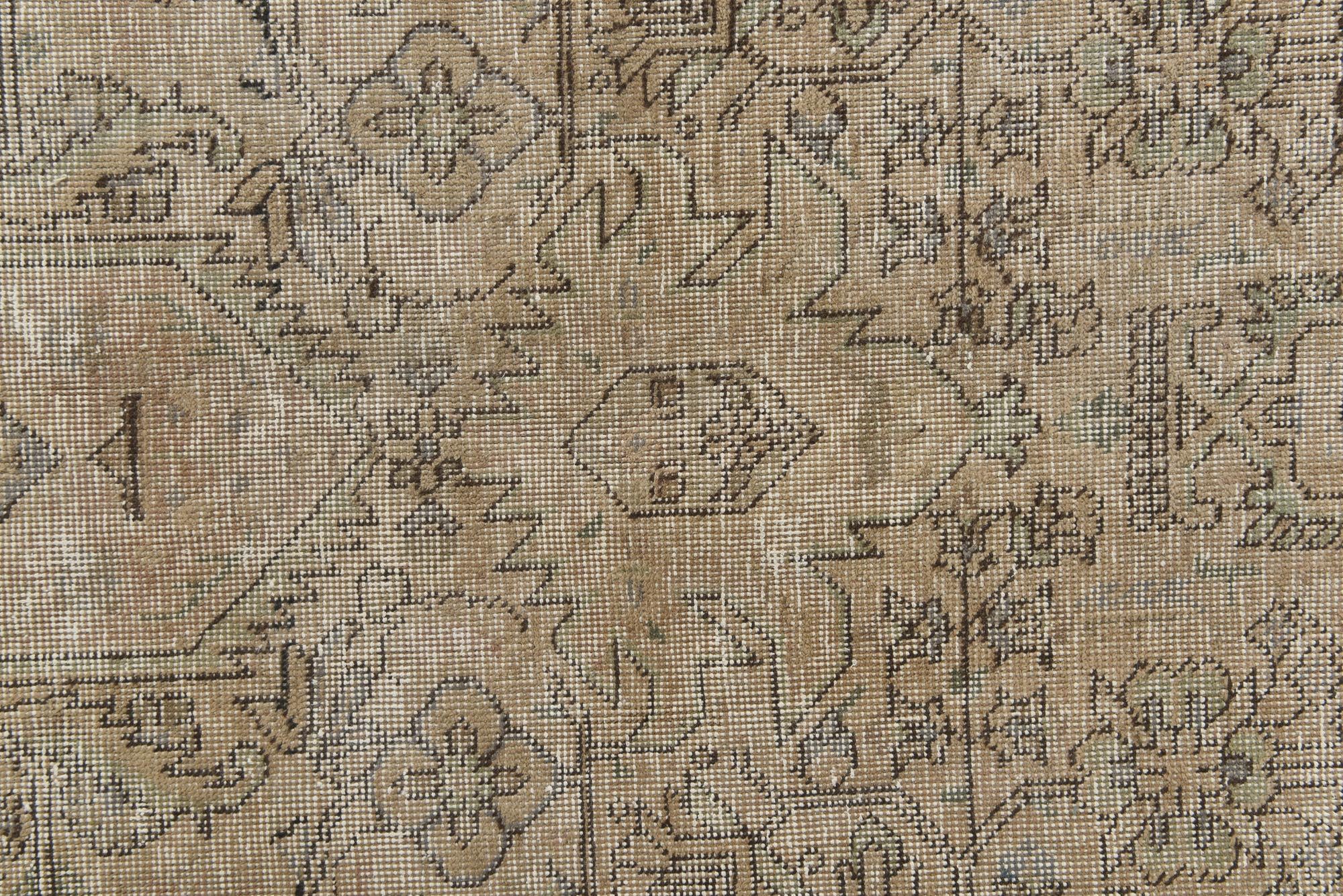 9' 9 x 12' 9 Hand Knotted Ultra Vintage Persian Wool Rug