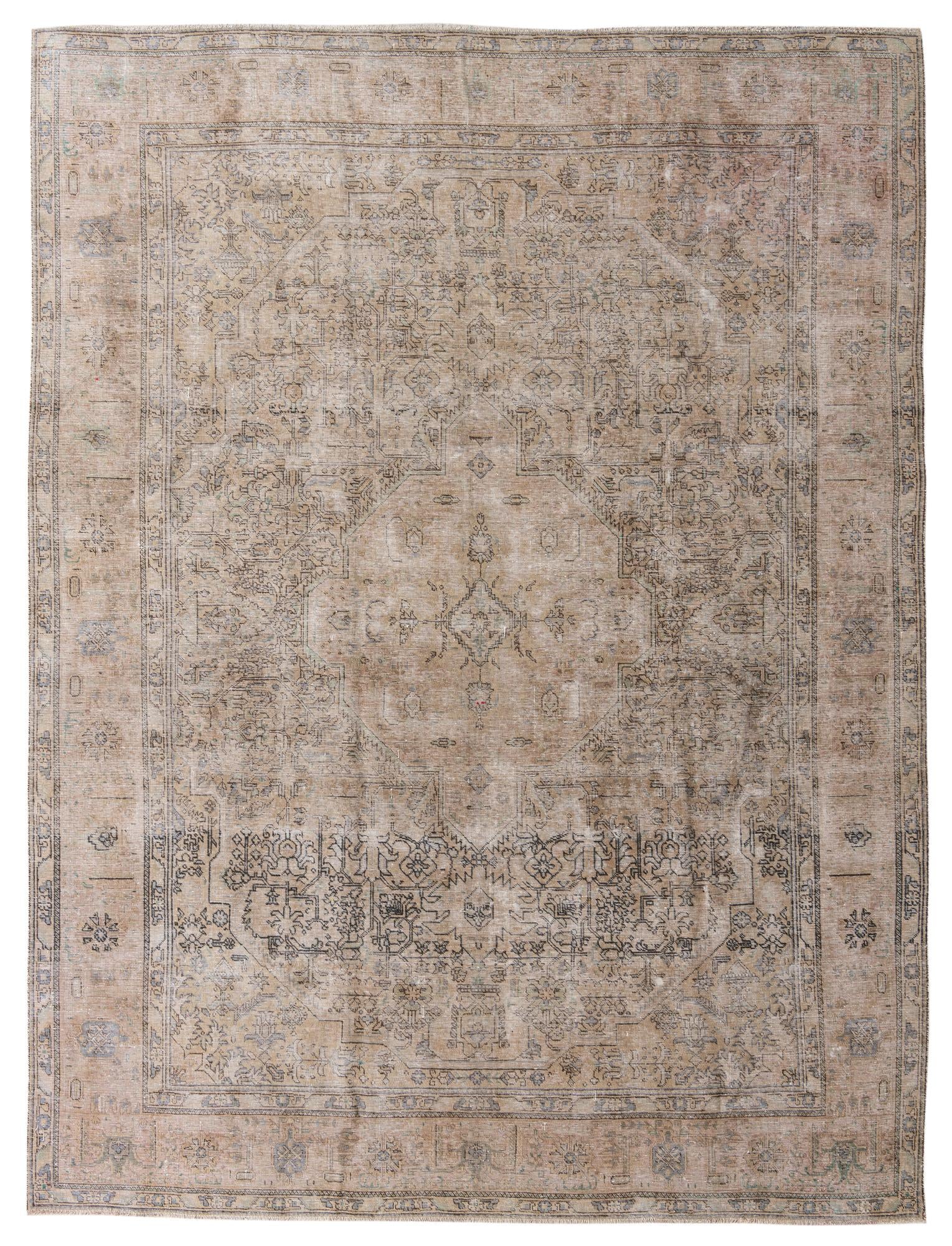 9' 9 x 12' 9 Hand Knotted Ultra Vintage Persian Wool Rug