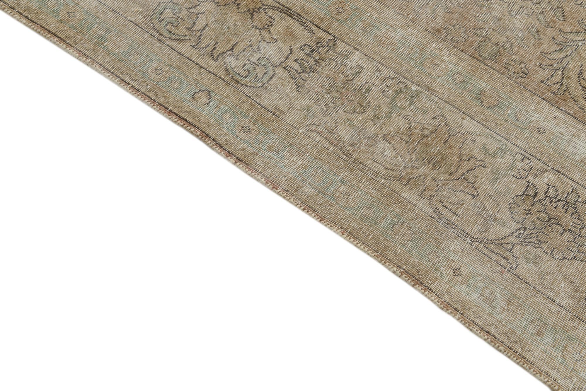 9' 10 x 13' Hand Knotted Ultra Vintage Persian Wool Rug