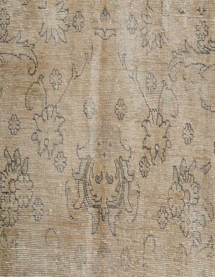 Detail image of 9' 10 x 13'  Hand Knotted Ultra Vintage Persian Wool Rug