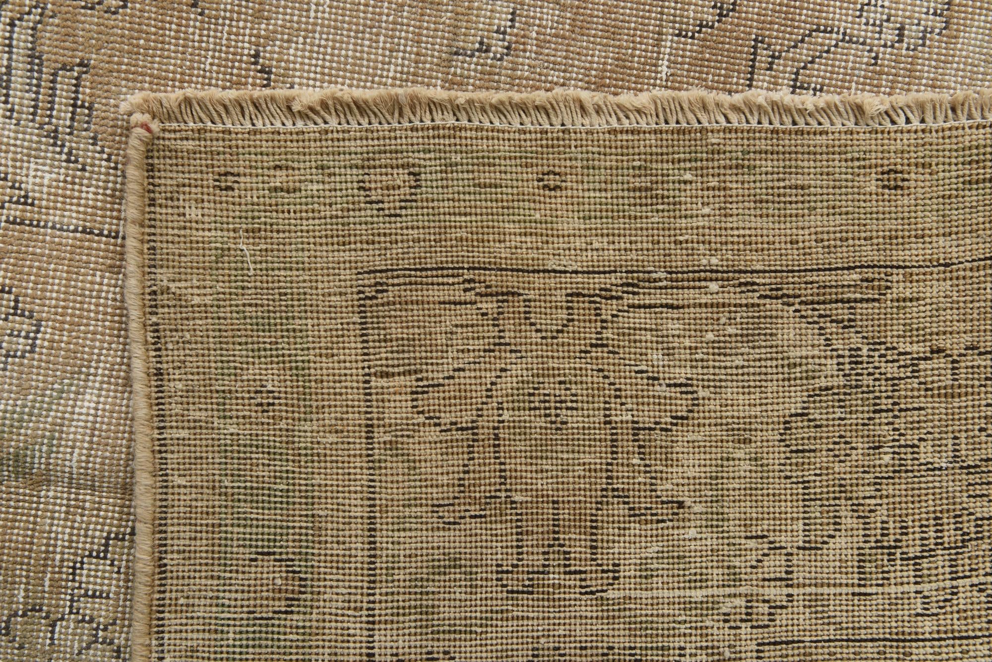 9' 10 x 13' Hand Knotted Ultra Vintage Persian Wool Rug