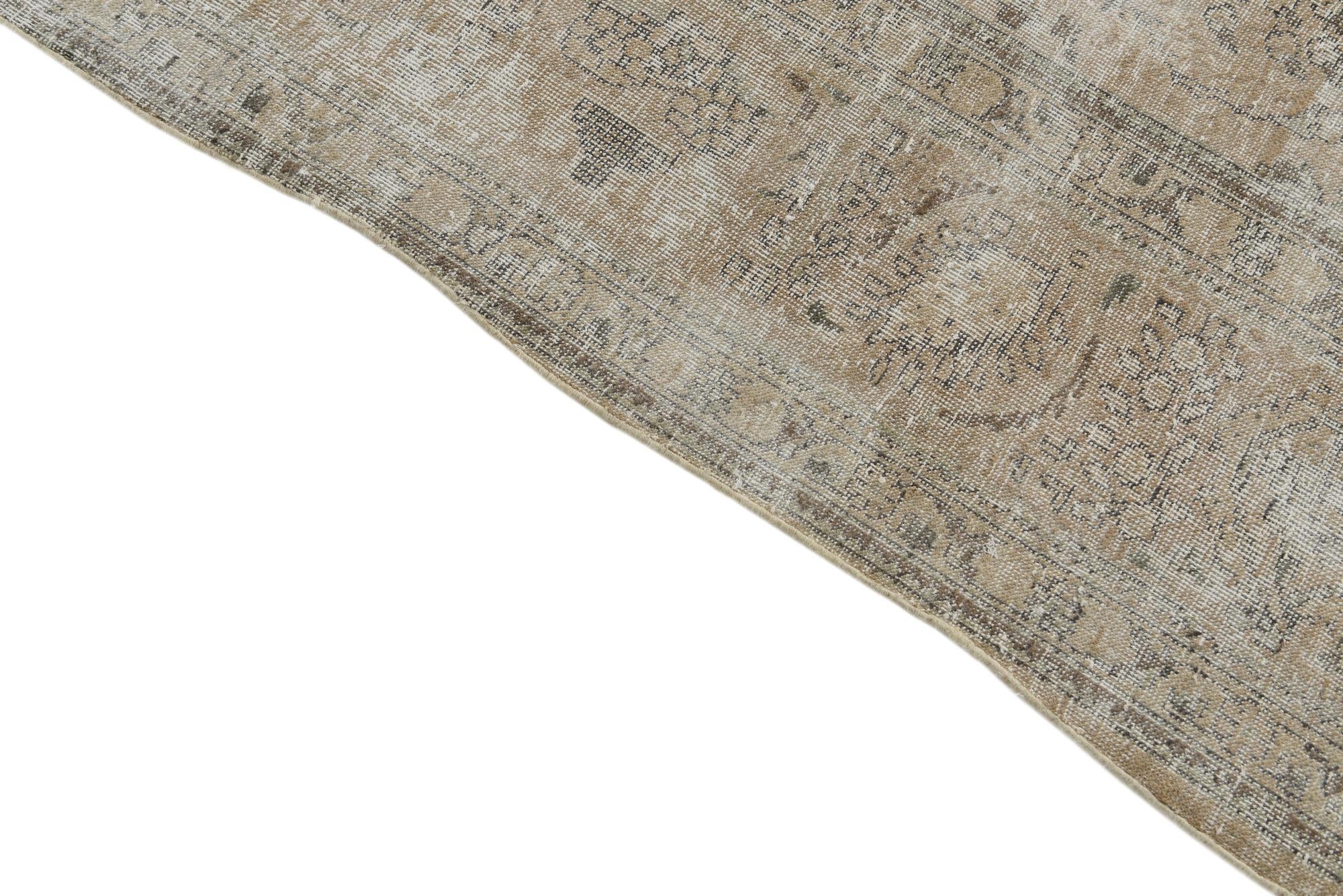 8' 5 x 11' Hand Knotted Ultra Vintage Persian Wool Rug