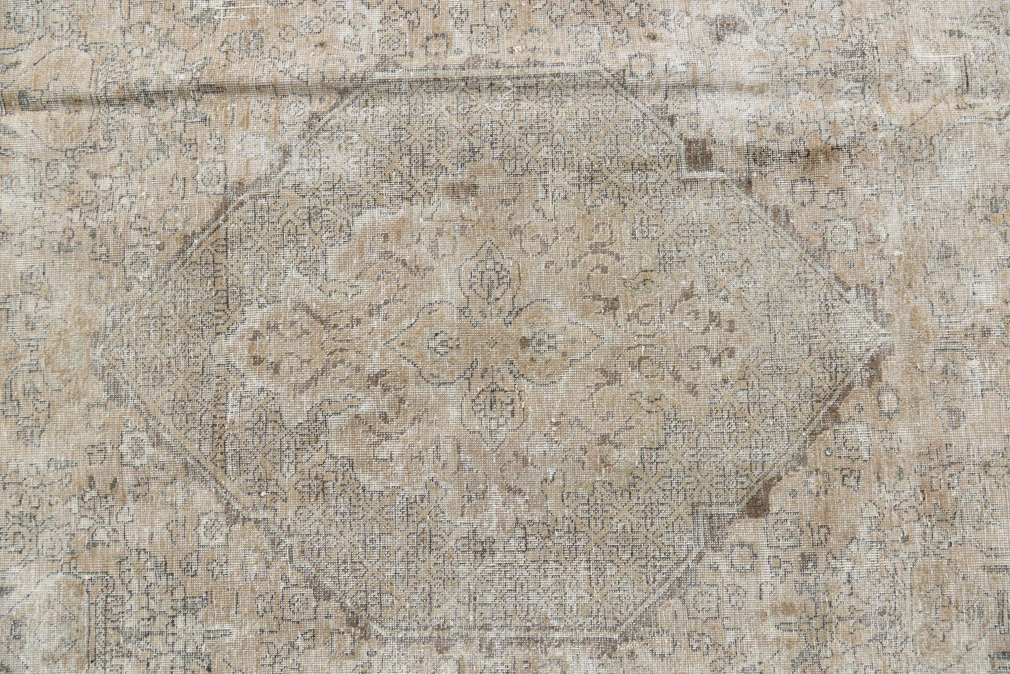 8' 5 x 11' Hand Knotted Ultra Vintage Persian Wool Rug
