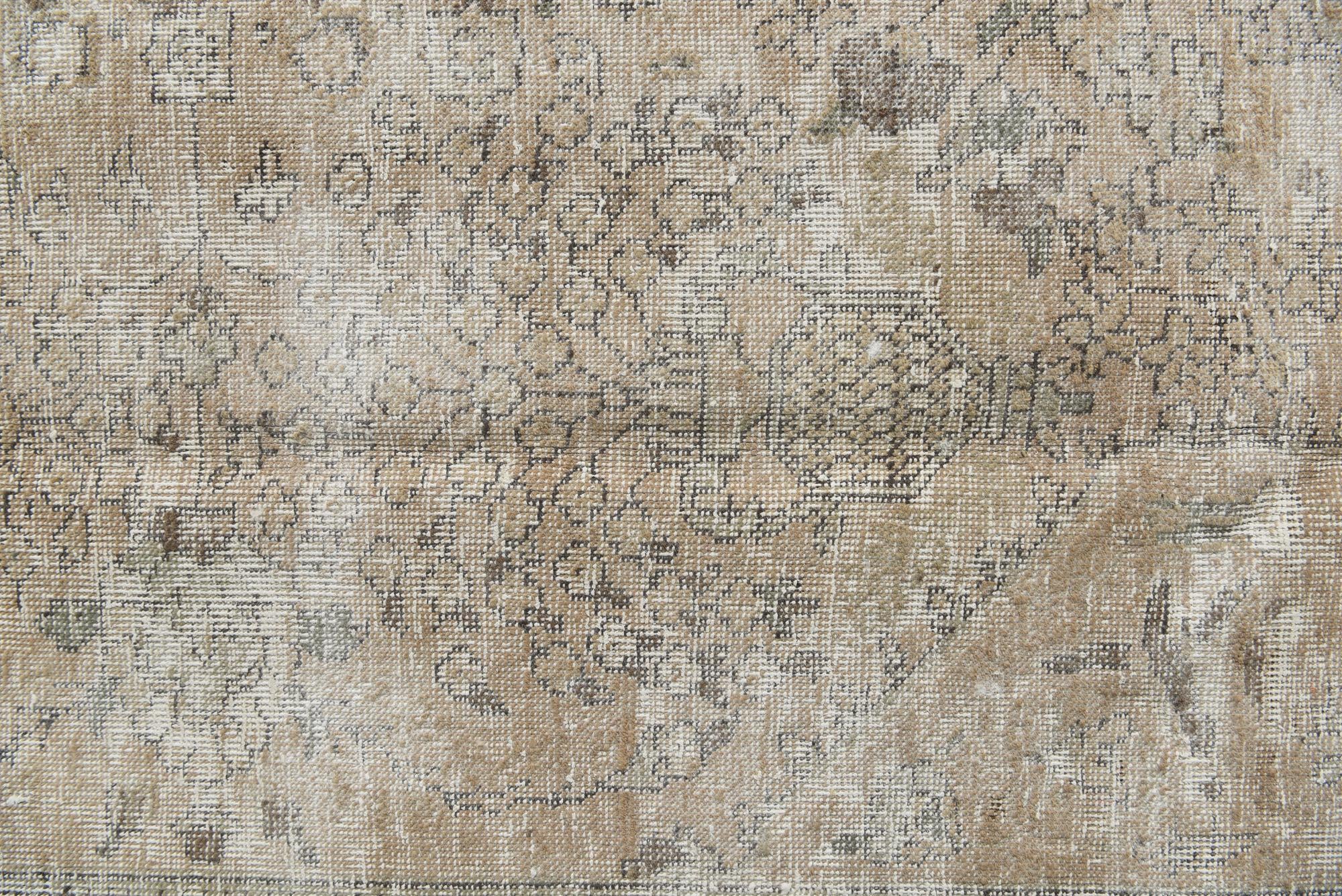 8' 5 x 11' Hand Knotted Ultra Vintage Persian Wool Rug