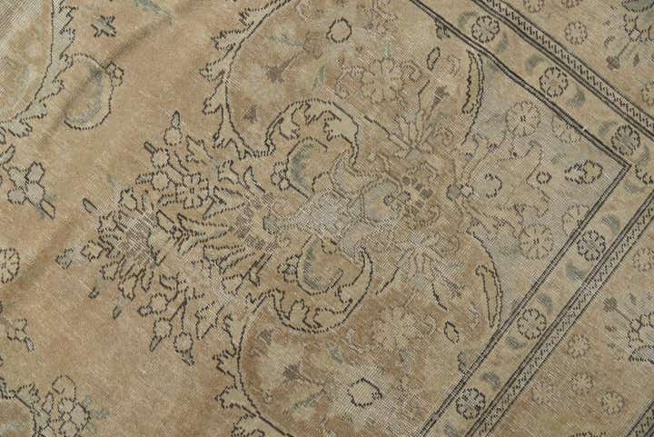 9' 5 x 12' 10 Hand Knotted Ultra Vintage Persian Wool Rug