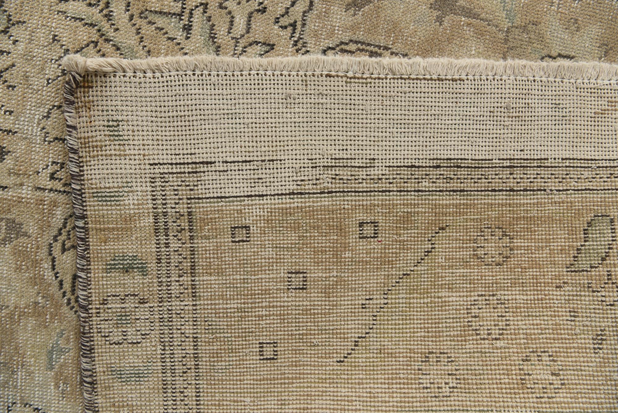 9' 5 x 12' 10 Hand Knotted Ultra Vintage Persian Wool Rug