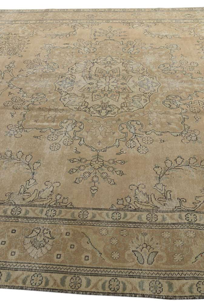9' 5 x 12' 10 Hand Knotted Ultra Vintage Persian Wool Rug