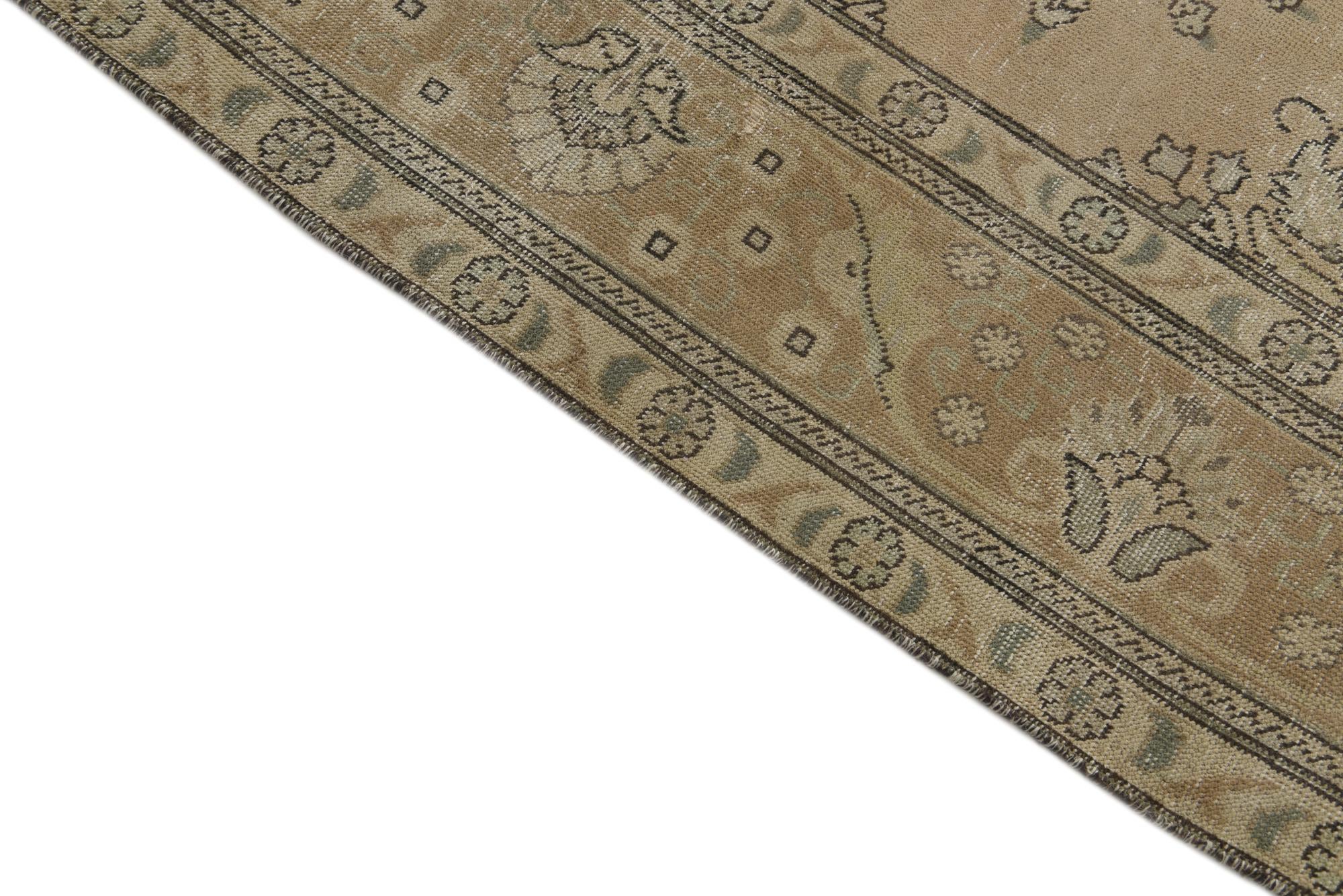 9' 5 x 12' 10 Hand Knotted Ultra Vintage Persian Wool Rug