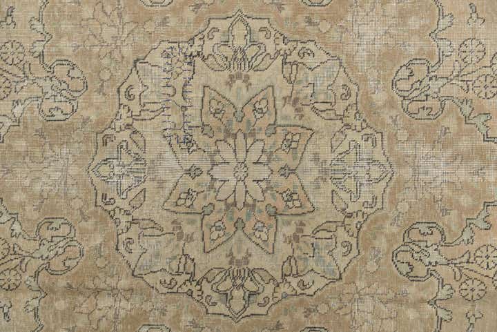 9' 5 x 12' 10 Hand Knotted Ultra Vintage Persian Wool Rug