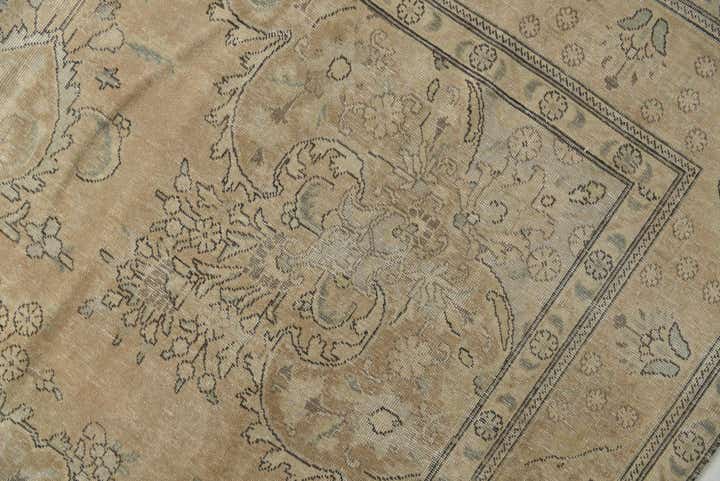 9' 5 x 12' 10 Hand Knotted Ultra Vintage Persian Wool Rug