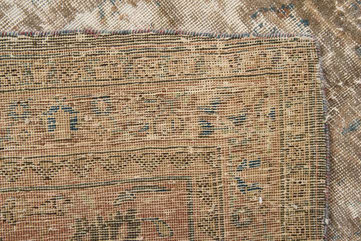 9' 8 x 12' 10 Hand Knotted Ultra Vintage Persian Wool Rug