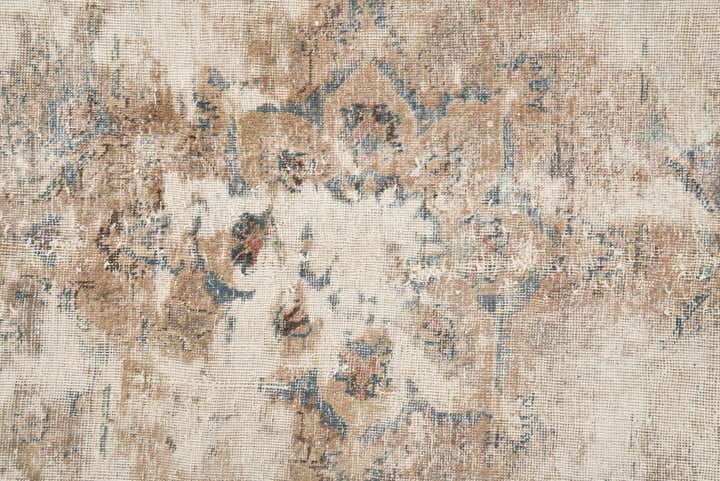 9' 8 x 12' 10 Hand Knotted Ultra Vintage Persian Wool Rug