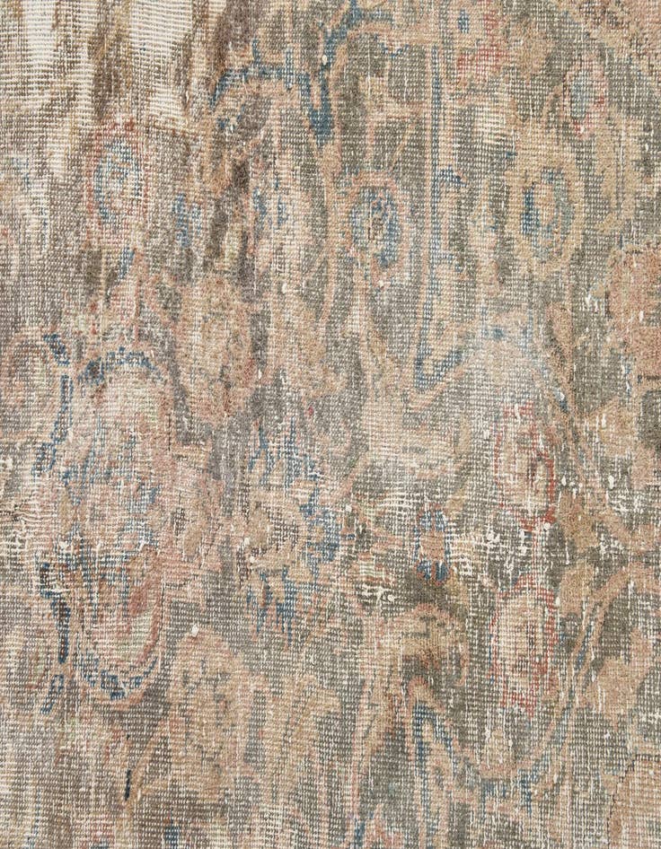 Detail image of 9' 8 x 12' 10  Hand Knotted Ultra Vintage Persian Wool Rug