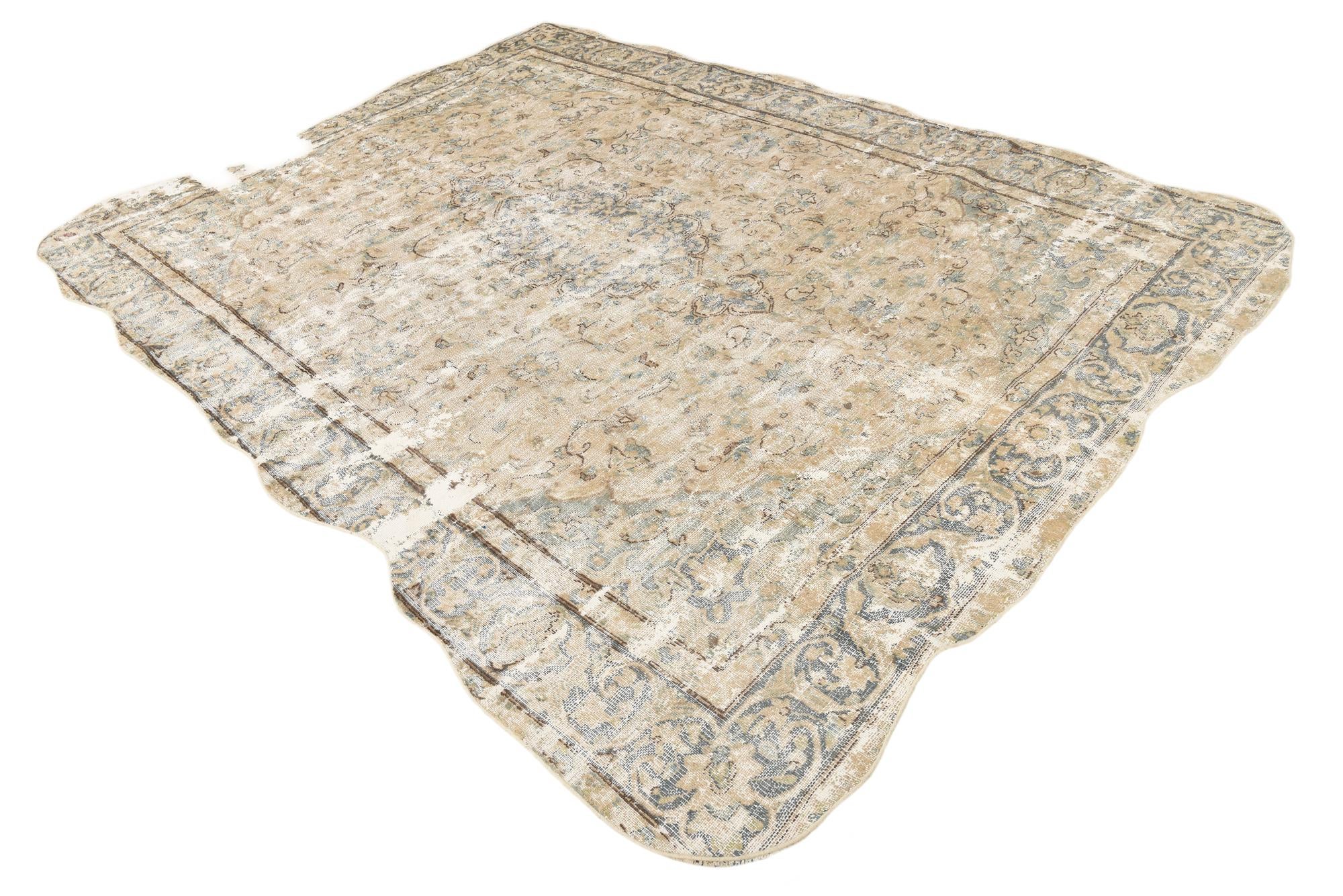 7' 8 x 10' 3 Hand Knotted Ultra Vintage Persian Wool Rug