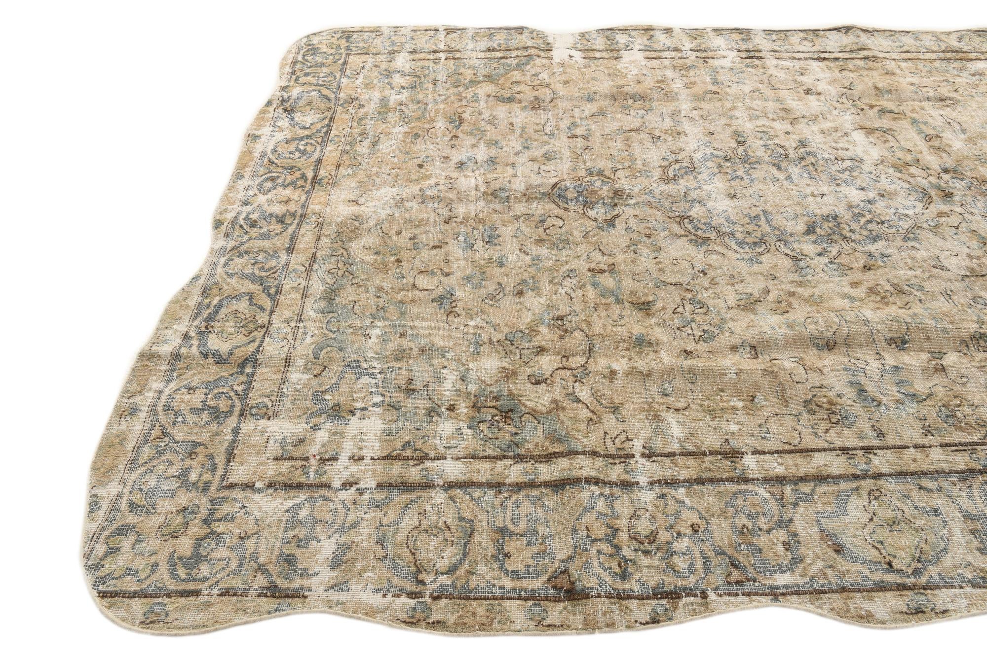 7' 8 x 10' 3 Hand Knotted Ultra Vintage Persian Wool Rug