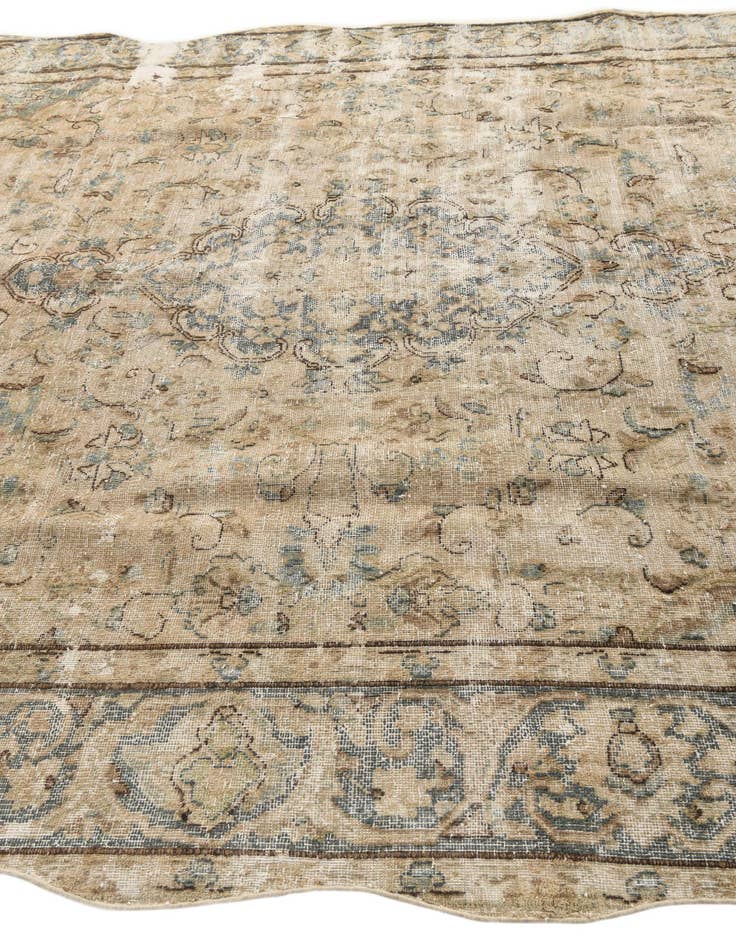 Detail image of 7' 8 x 10' 3  Hand Knotted Ultra Vintage Persian Wool Rug