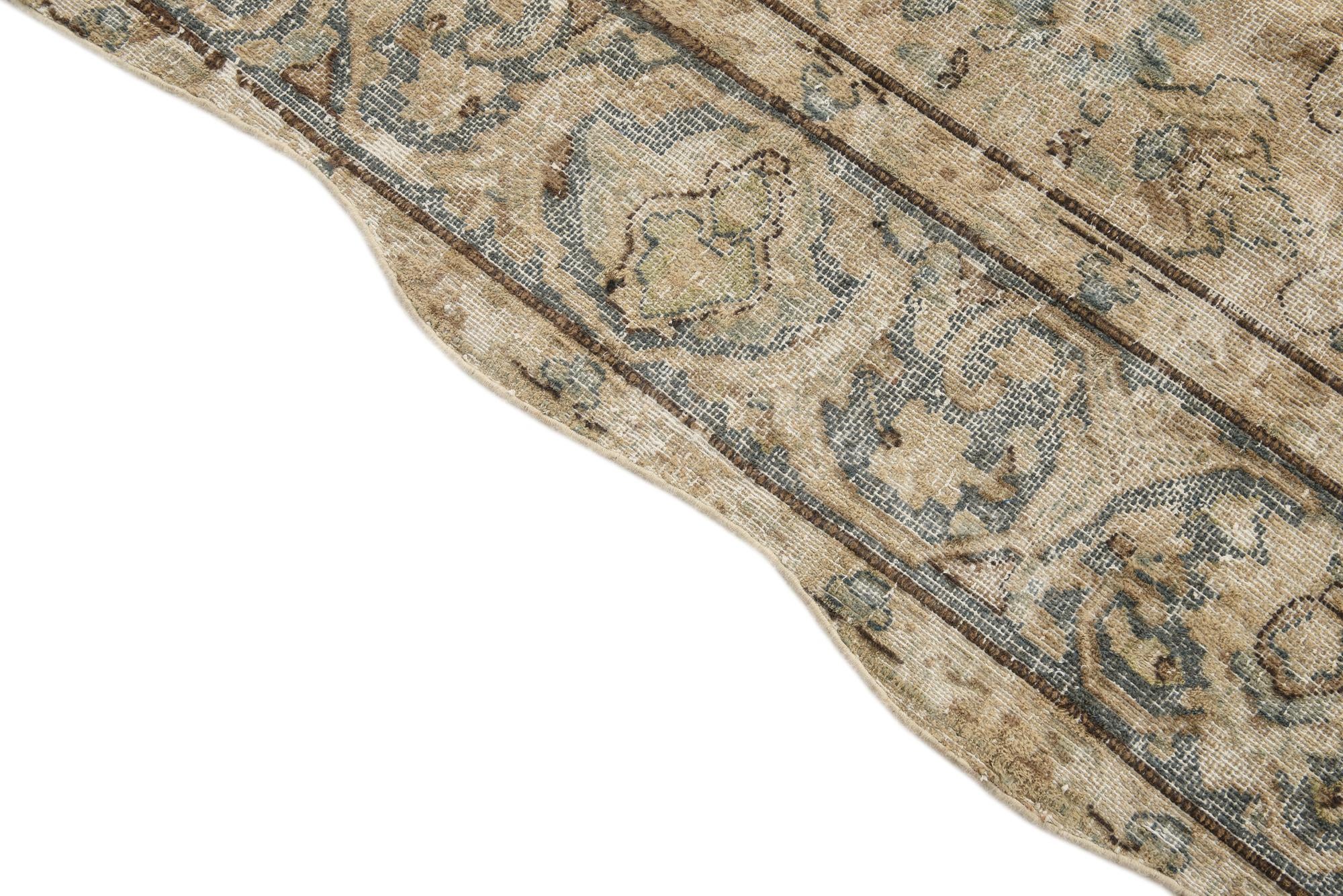 7' 8 x 10' 3 Hand Knotted Ultra Vintage Persian Wool Rug